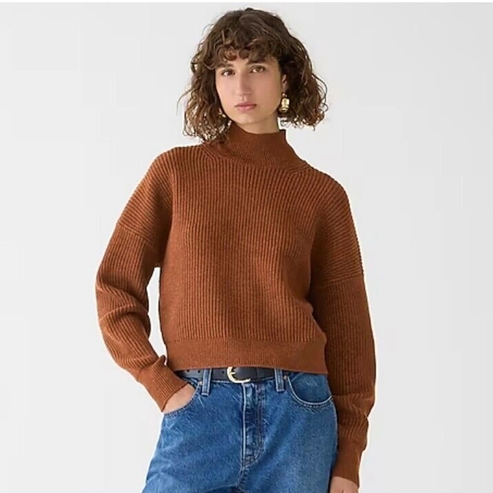 J Crew Ribbed Turtleneck Sweater